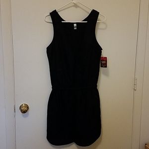 NWT black linen dress